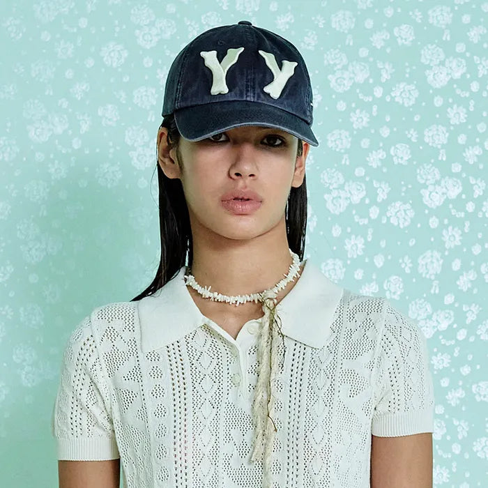 GANNI Logo Ball Cap - Stylish Kpop Accessory from Korea