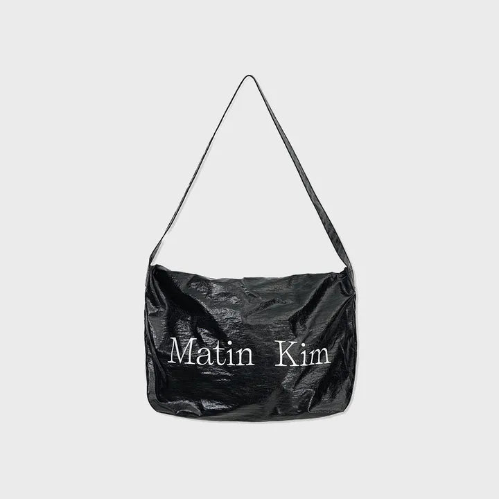 未使用◉Matin Kim◉GLOSSY BAG◉2way◉ショルダー◉黒◉ Matin Kim GLOSSY LIGHT TWO WAY BAG
