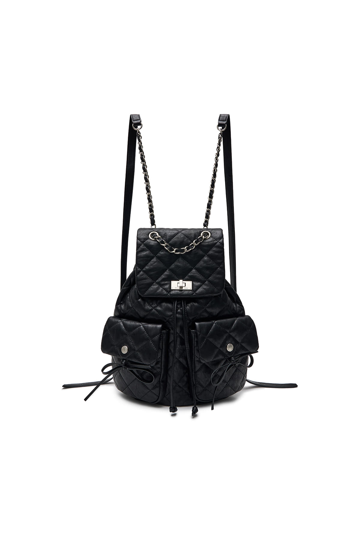 バッグ DOUBLE POCKET QUILTING MINI BACKPACK IN Matin Kim DOUBLE POCKET QUILTING BACKPACK