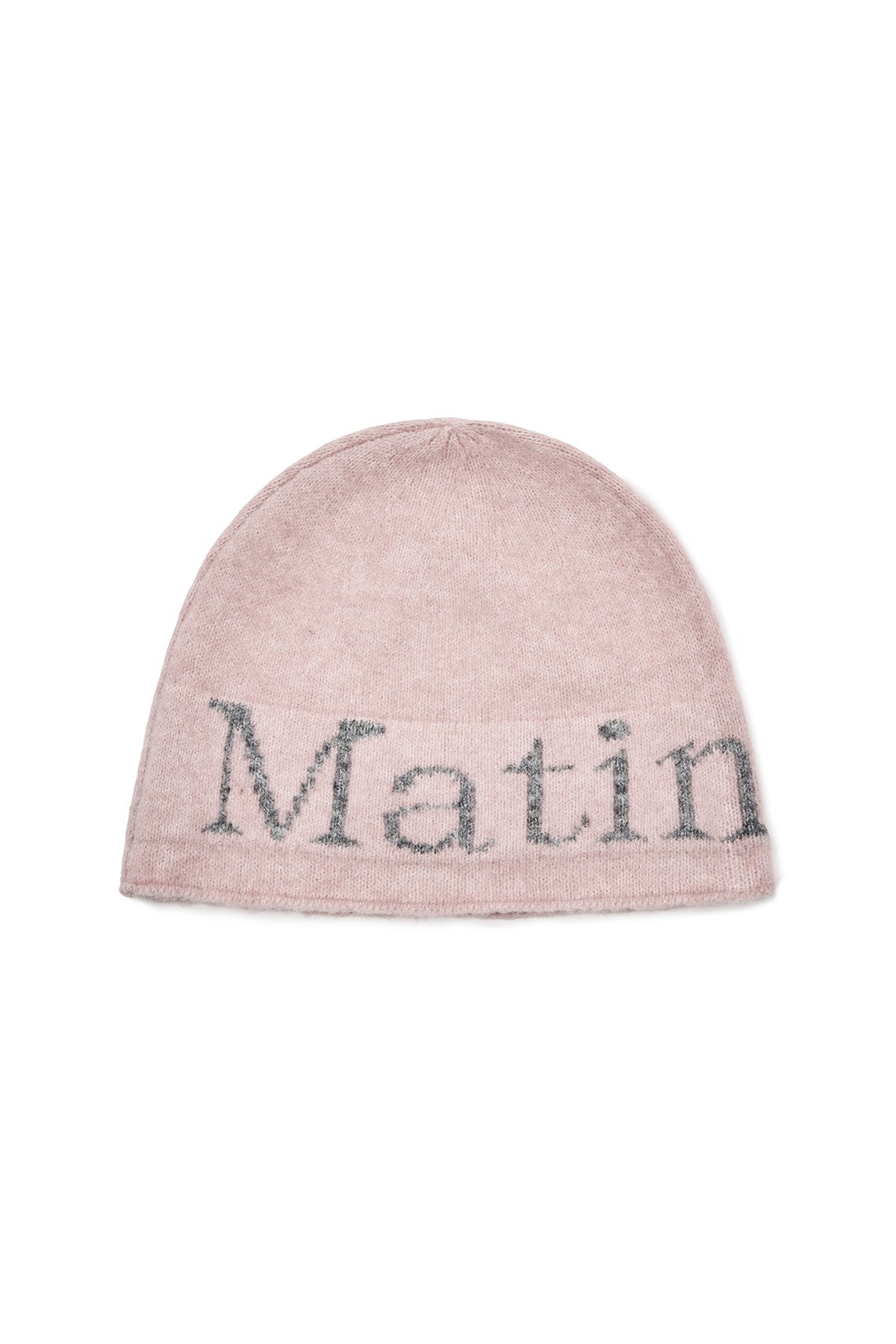 Matin Kim MATIN LOGO BOUCLE KNIT BEANIE