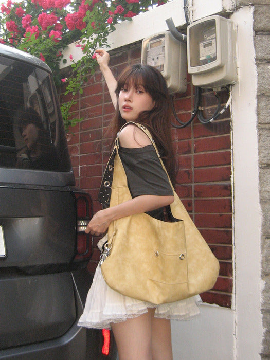 Leterie BUCKLE REVERSIBLE SHOULDER BAG