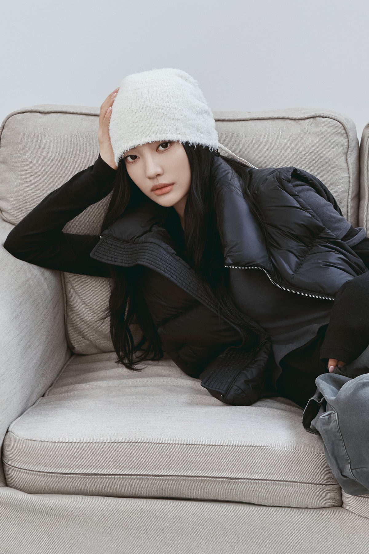 Matin Kim RIBBON TIE KNIT BEANIE (aespa ningning WEAR)