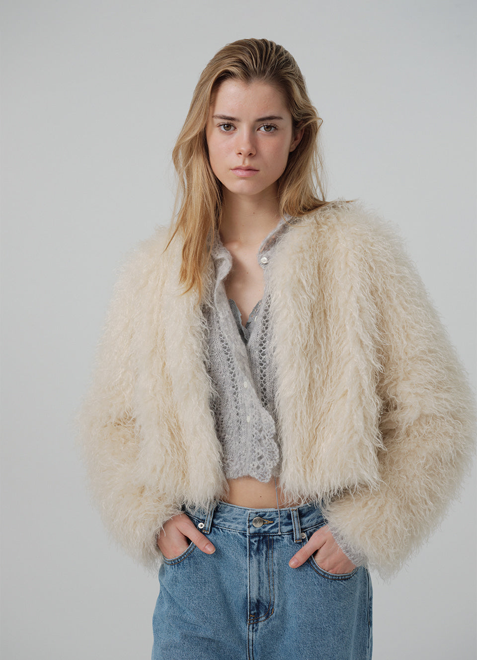 the Barnnet Rotte Hairy Fur Jacket