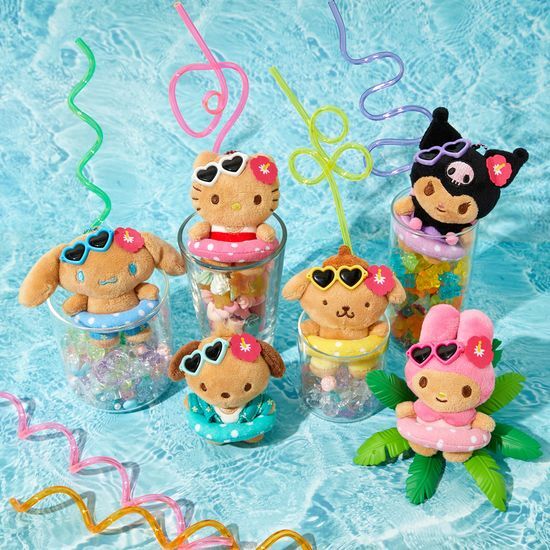 Olive Young x Sanrio] 10X10 Sanrio Character Tanning Doll Keyring