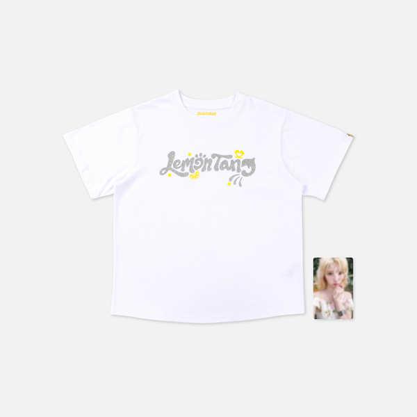 Hearts2Hearts Lemon Tang TシャツA トレカ イアン PRE-ORDER] Hearts2Hearts - [Lemon Tang] T-SHIRT SET (A Ver.)