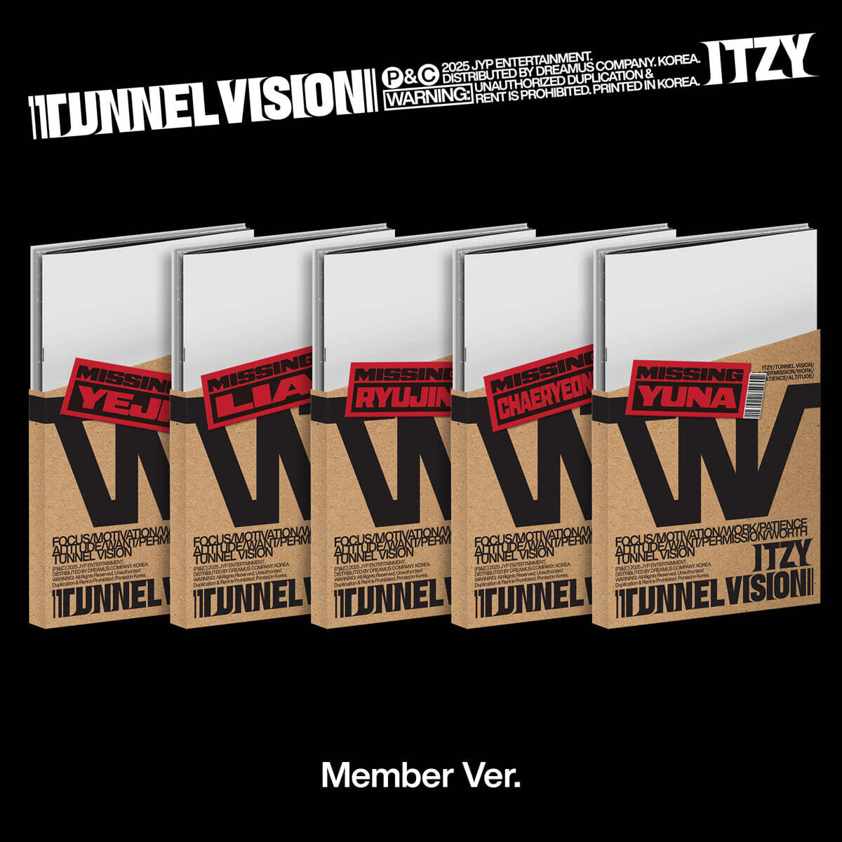 PRE-ORDER] ITZY - 11th Mini Album TUNNEL VISION (Member Ver