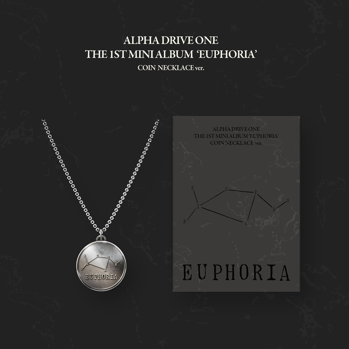 ALPHA DRIVE ONE - 1st Mini Album EUPHORIA (COIN NECKLACE Ver.) (LIMITE