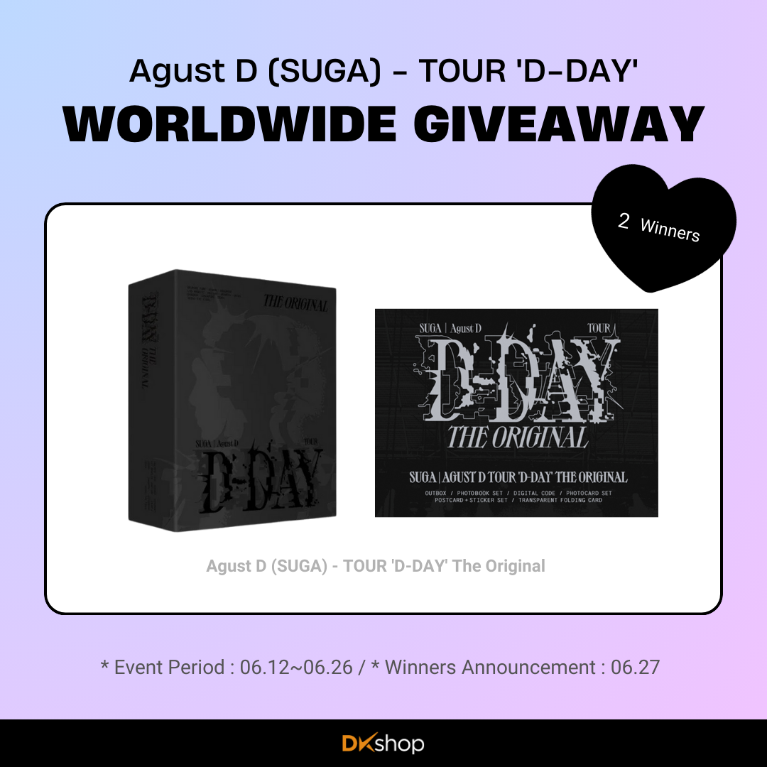 Agust D (SUGA) - TOUR 'D-DAY' Worldwide Giveaway