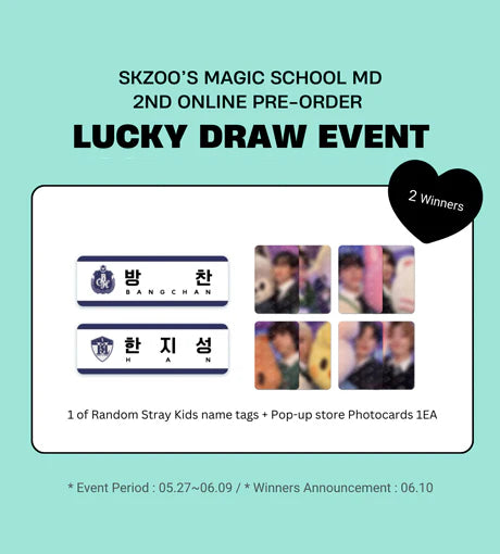 Winners Announcement -SKZOO LUCKY DRAW EVENT 🎉