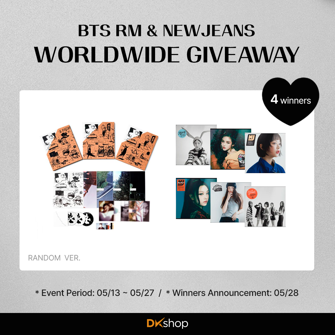 BTS RM & NewJeans New Album Worldwide Giveaway on DKshop