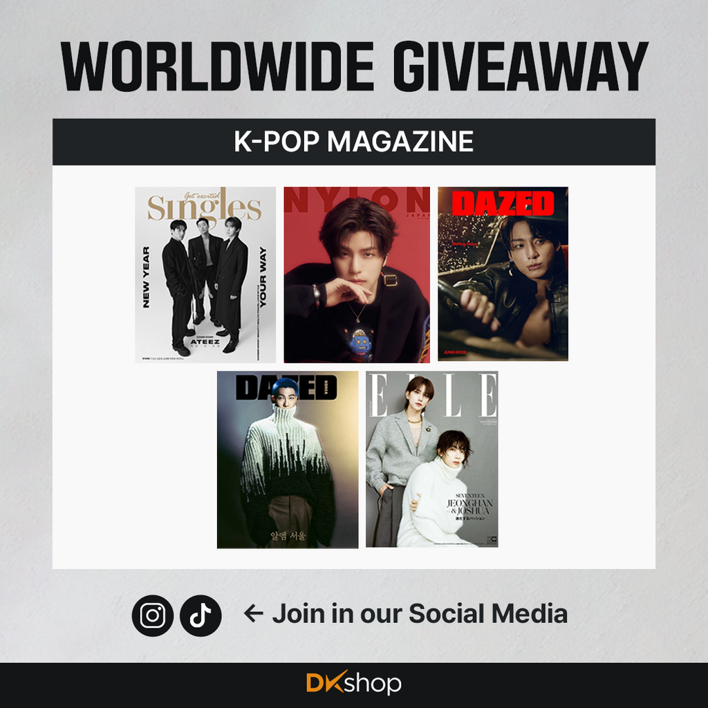 Winners Announcement - K-Pop Magazine Worldwide Giveaway on DKshop