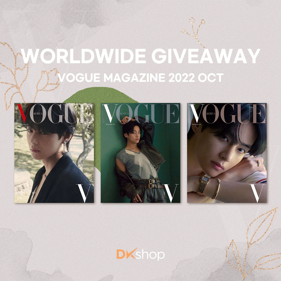 BTS V VOGUE MAGAZIE WORLDWIDE GIVEAWAY