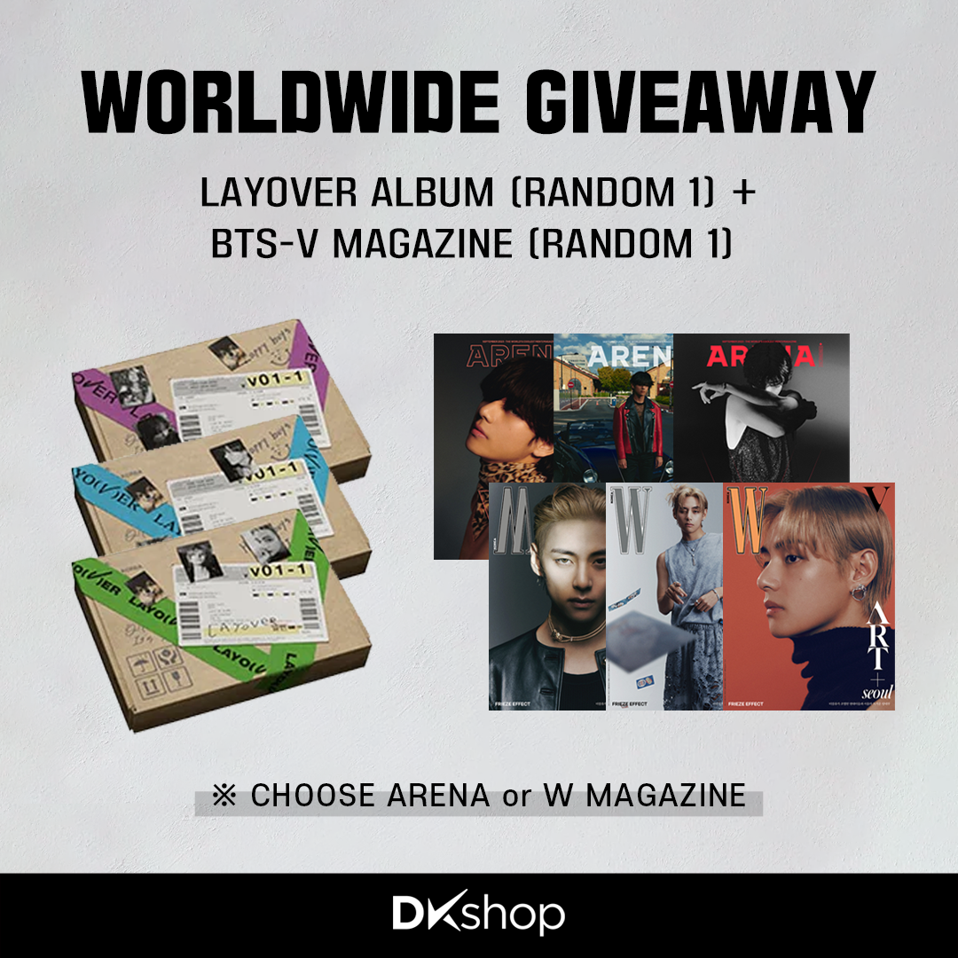 WINNERS ANNOUNCEMENT - BTS V LAYOVER ALBUM + V MAGAZINE WORLDWIDE GIVEAWAY