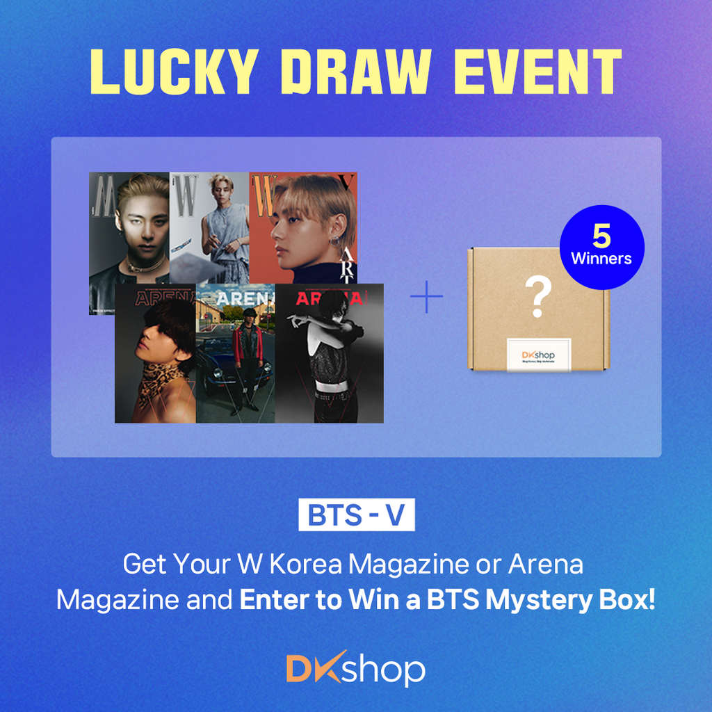 WINNERS ANNOUNCEMENT - BTS V MAGAZINES FOR A MYSTERY BOX LUCKY DRAW EVENT!