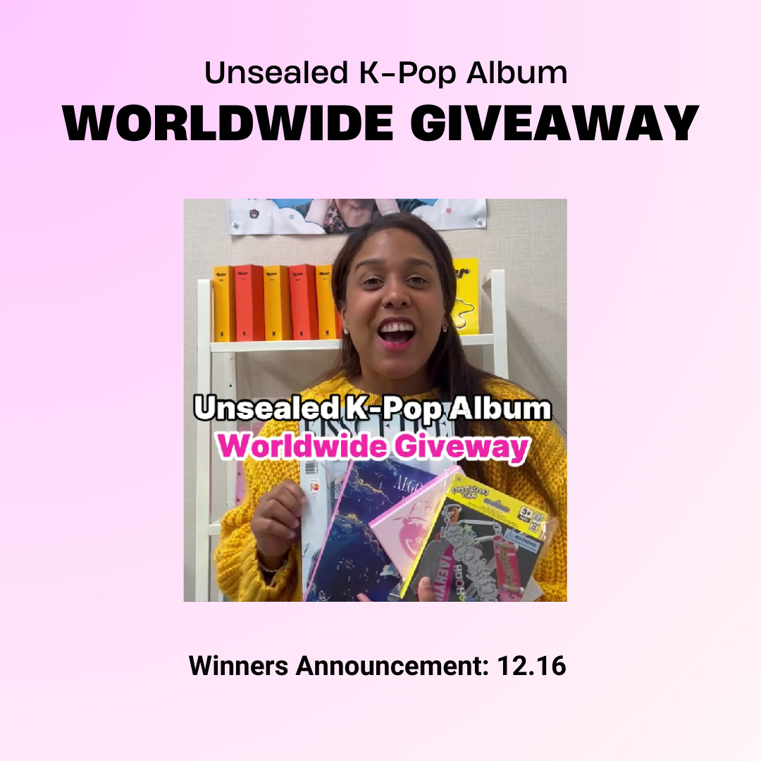 Unsealed K-Pop Album Box Worldwide Giveaway