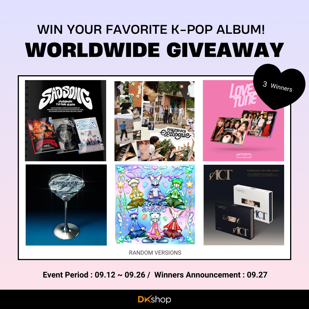 [Winners Announced] Special K-Pop Album Worldwide Giveaway on DKshop