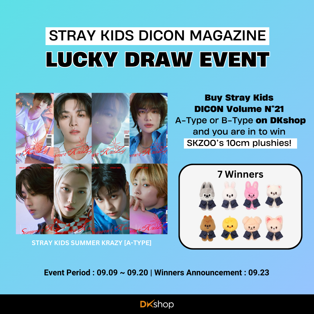 Stray Kids DICON Lucky Draw Event – Win Exclusive SKZOO 10CM Plushies!