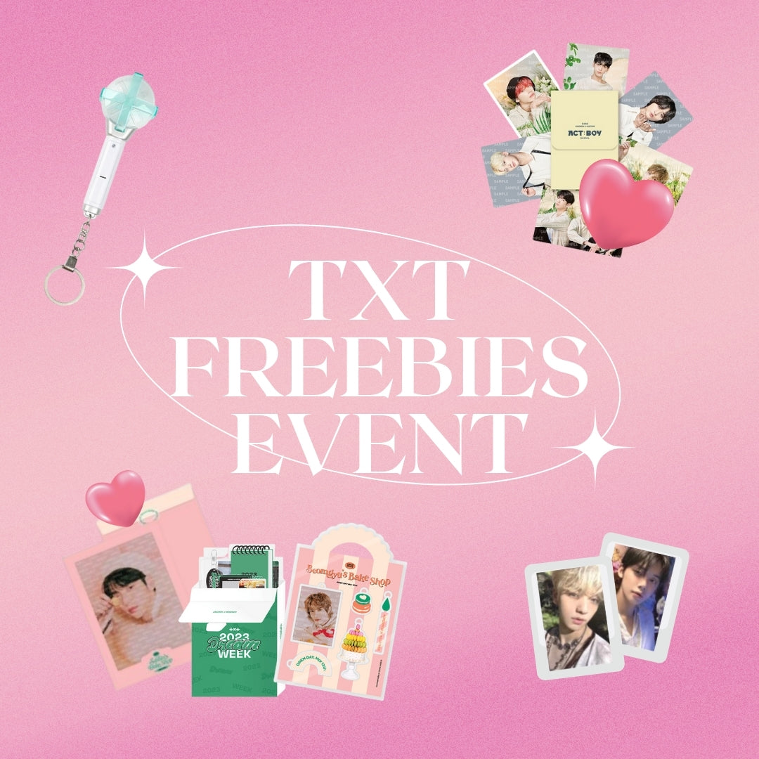 TXT Freebies Event and TXT Giveaway on DKshop