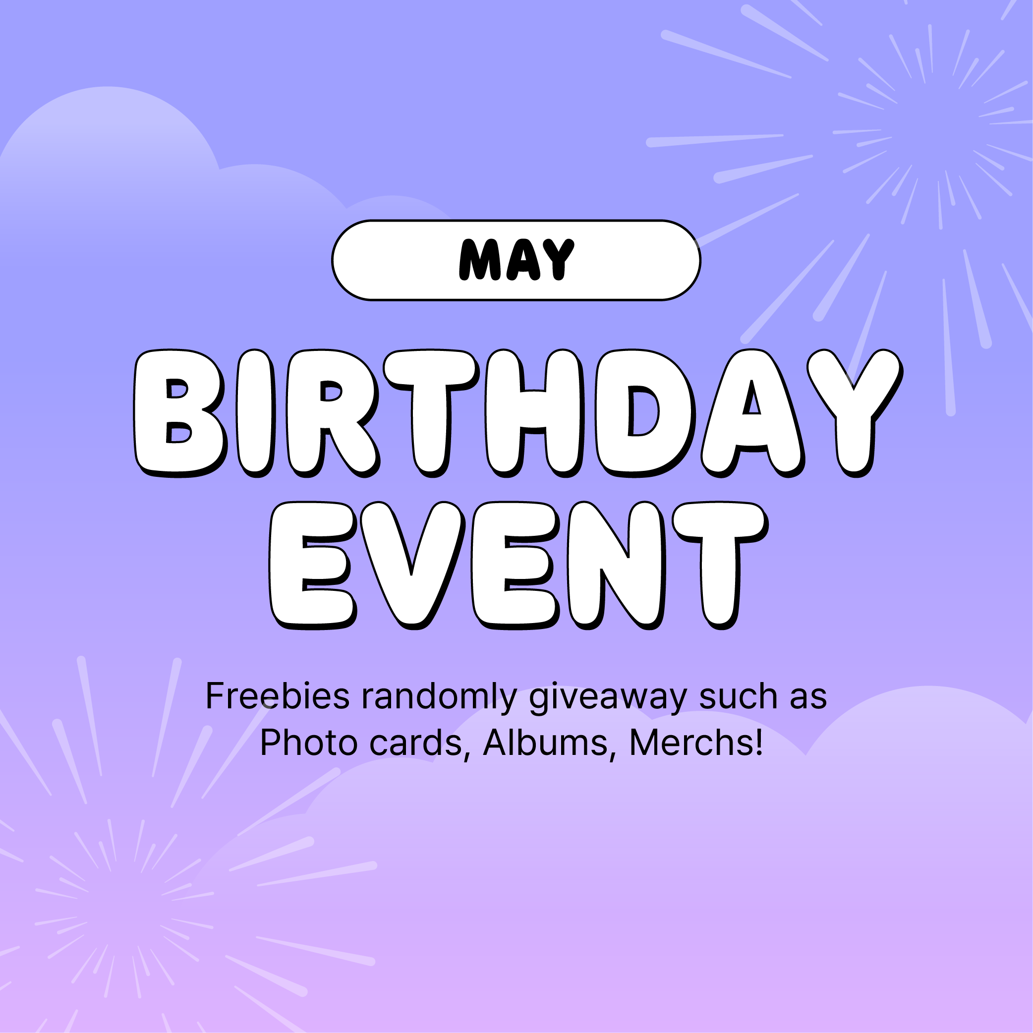 HBD EVENT - MAY