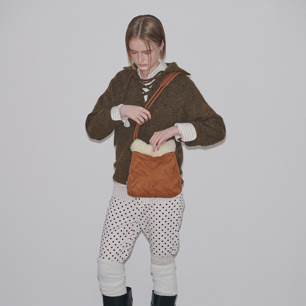 Carlyn Shearling Twee Mini Bag Carlyn  DKshop