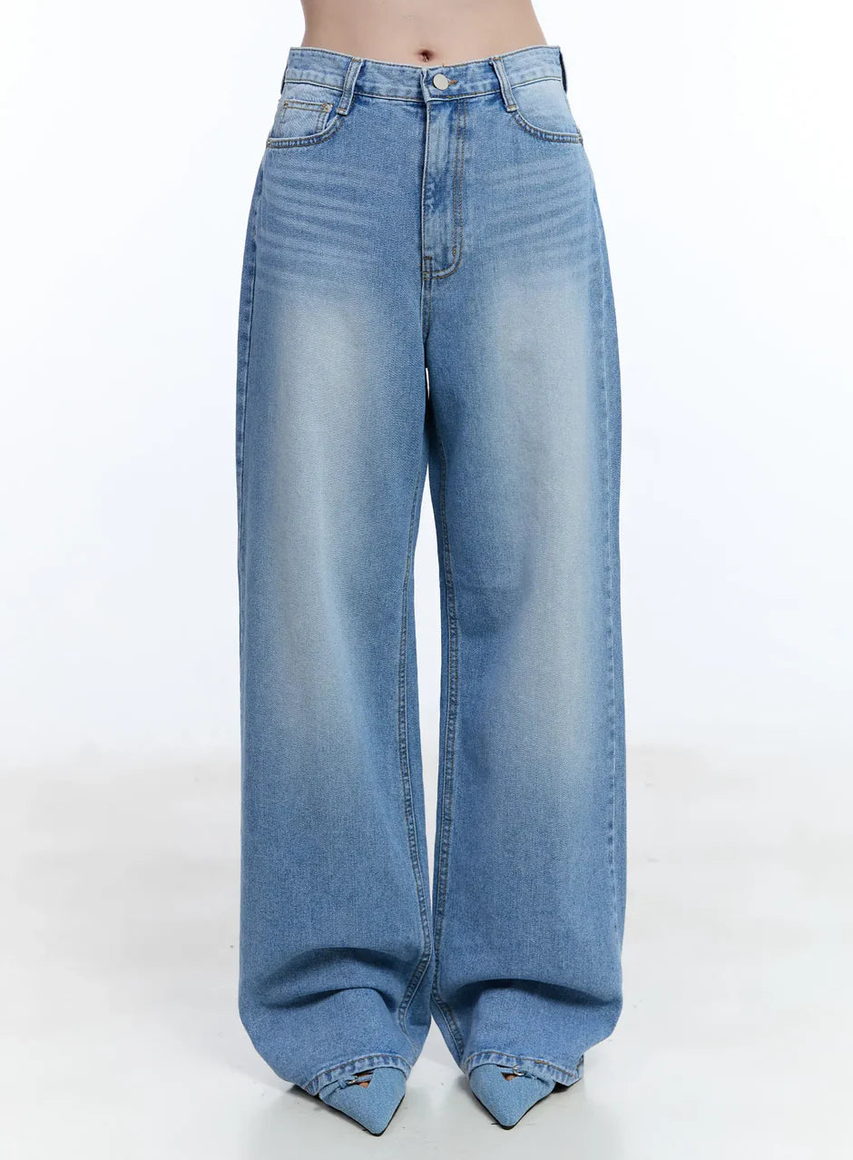 LEWKIN Mina Washed Wide-Leg Jeans LEWKIN  DKshop