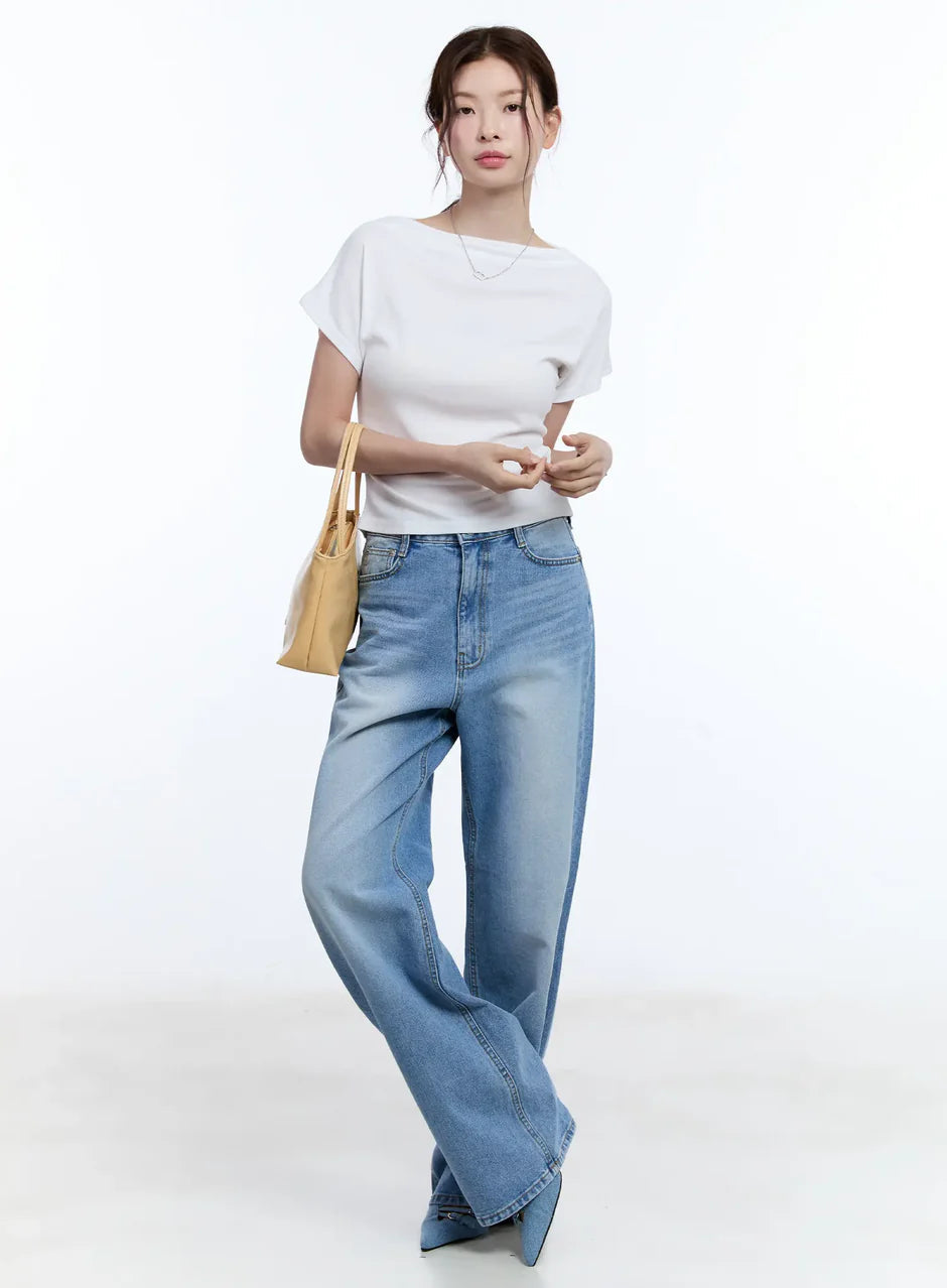 LEWKIN Mina Washed Wide-Leg Jeans LEWKIN  DKshop