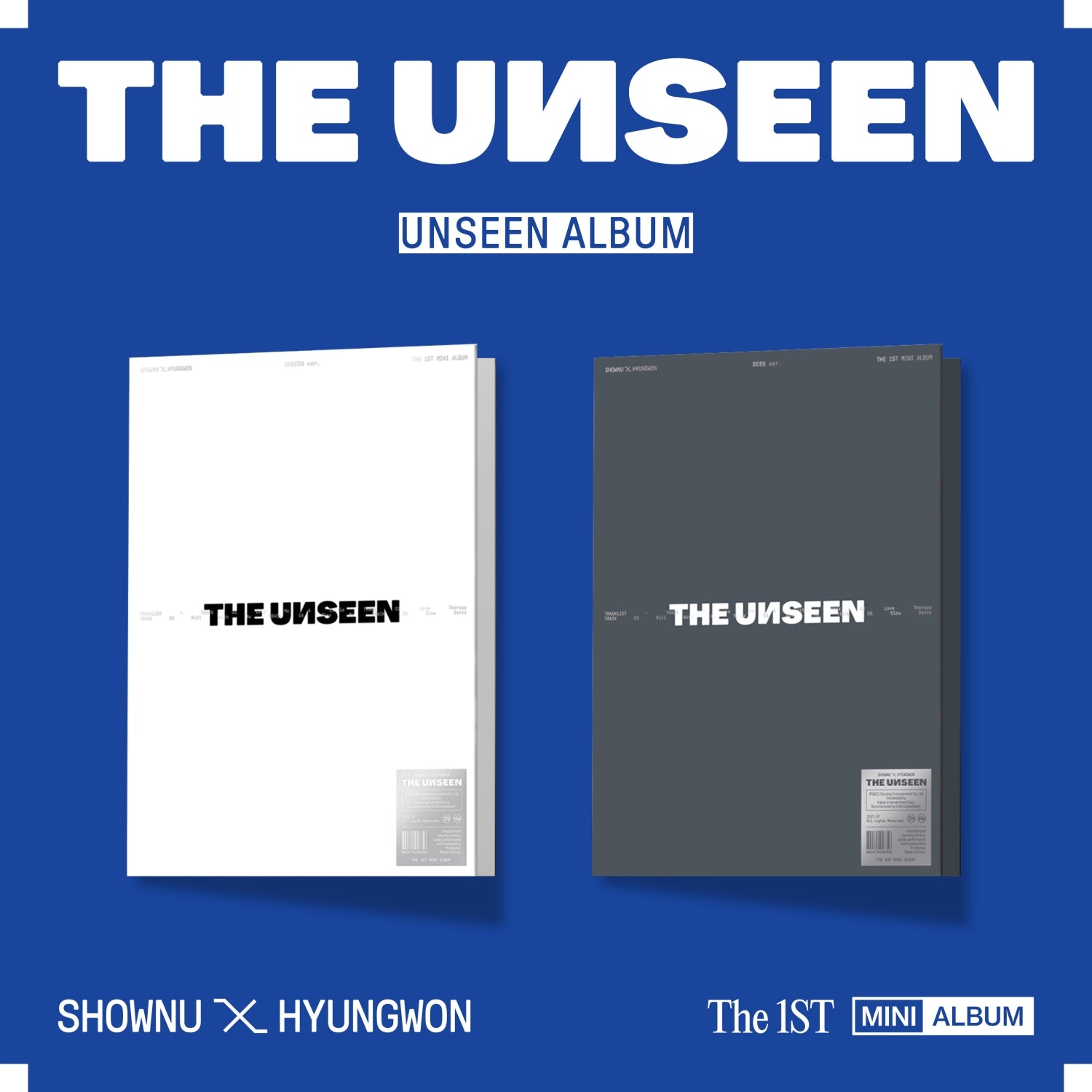 SHOWNU X HYUNGWON THE 1ST MINI ALBUM THE UNSEEN (UNSEEN ALBUM)(Random) | DKshop