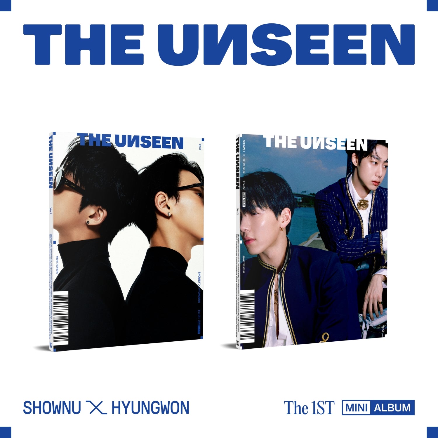 SHOWNU X HYUNGWON THE 1ST MINI ALBUM THE UNSEEN (RANDOM) | DKshop