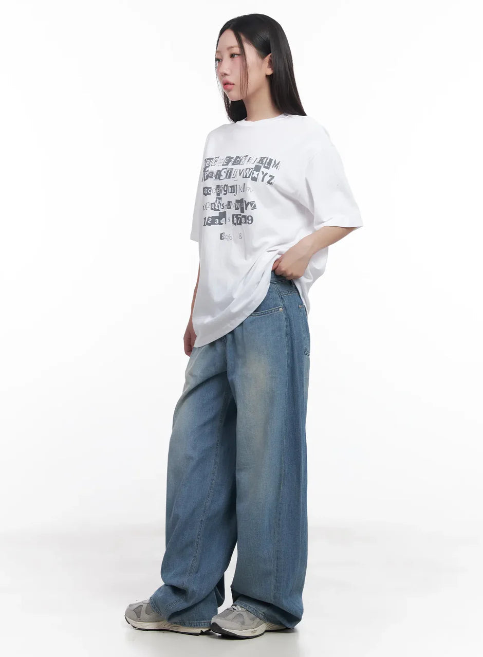 LEWKIN Yuna Washed Wide-Leg Jeans LEWKIN  DKshop