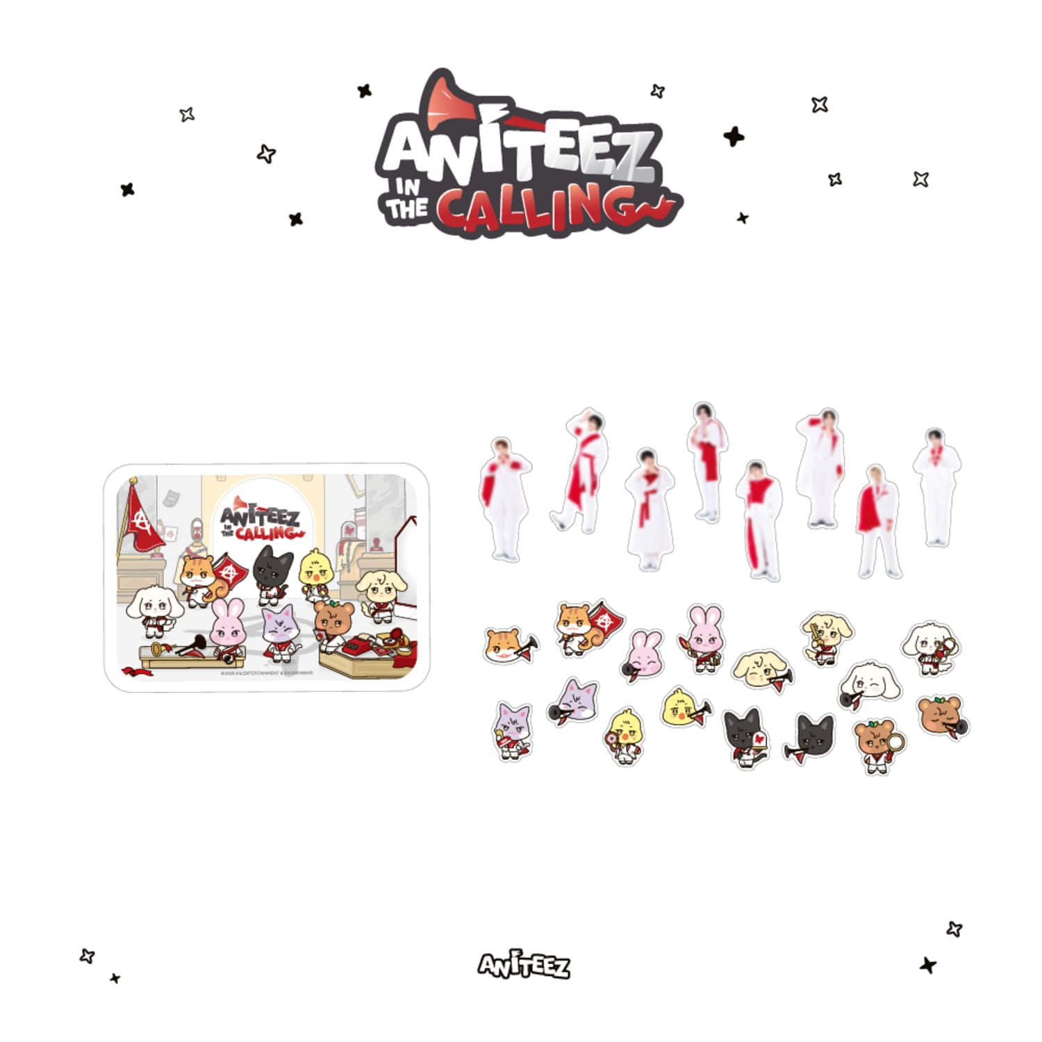 [PRE-ORDER] ATEEZ - [ANITEEZ IN THE CALLING] TIN CASE STICKER SET ATEEZ  DKshop