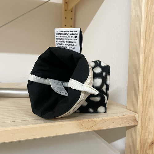 Aeiou Basic Pouch (M size) Velboa Bambi Black Aeiou  DKshop