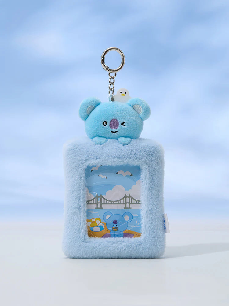 BT21 PLUSH PHOTOCARD HOLDER KEYRING BUSAN BT21  DKshop