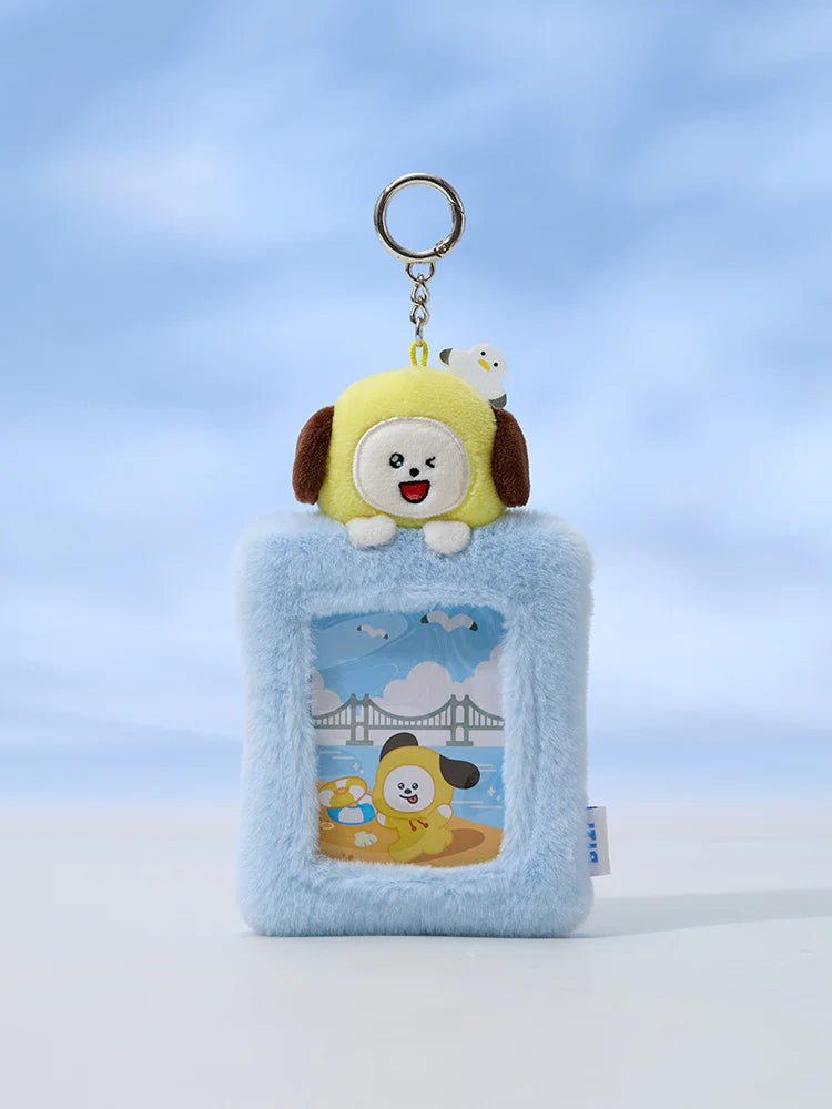 BT21 PLUSH PHOTOCARD HOLDER KEYRING BUSAN BT21  DKshop