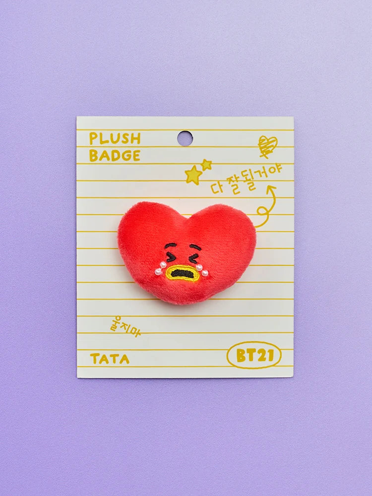 BT21 BOO-HOO FACE PLUSH BROOCH TODAY’S MOOD BT21  DKshop