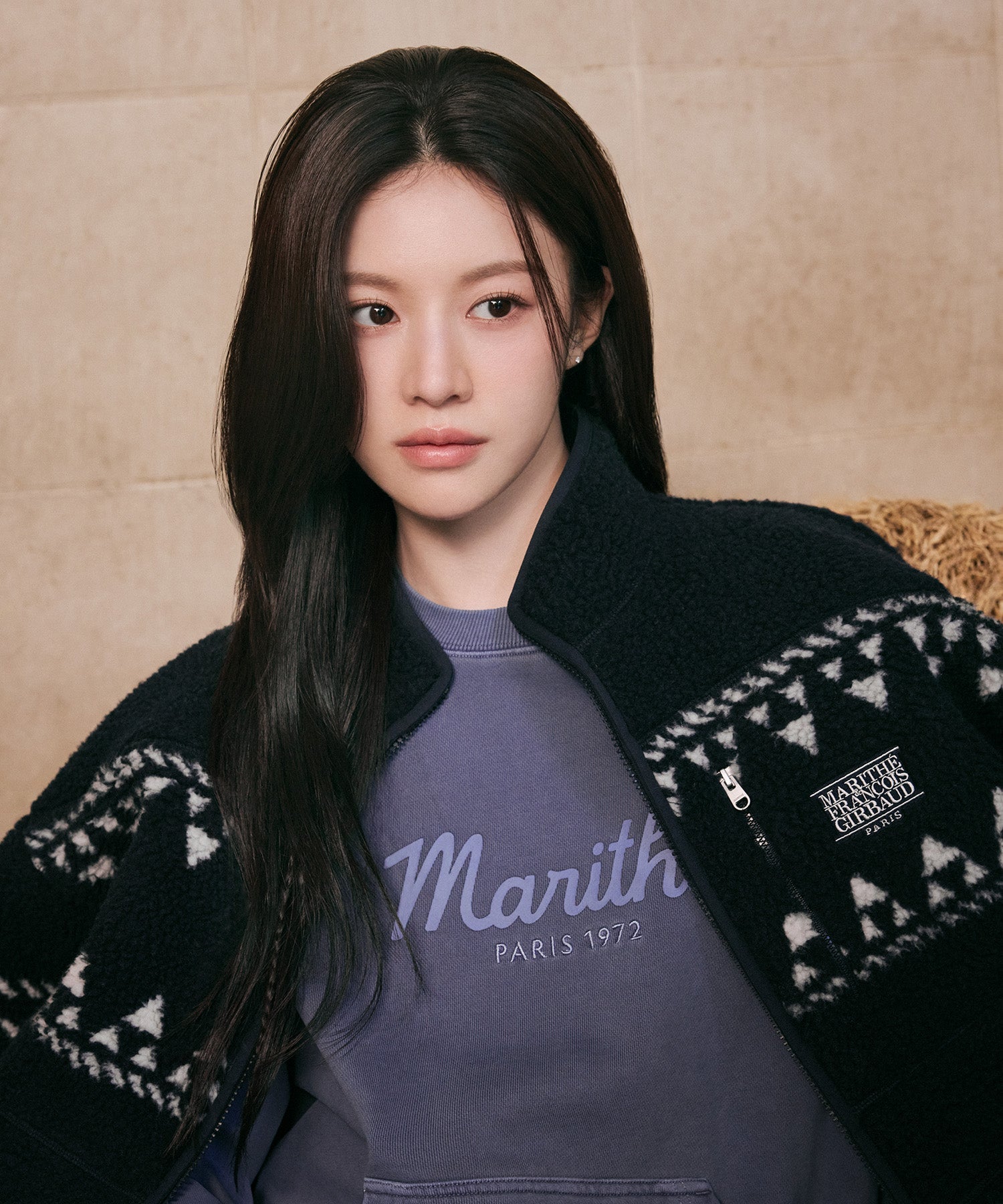 MARITHE FRANCOIS GIRBAUD ETHNIC PATTERN FLEECE JACKET MARITHE FRANCOIS GIRBAUD  DKshop