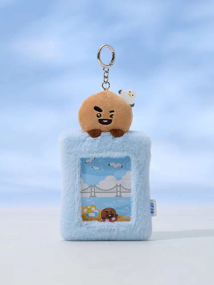 BT21 PLUSH PHOTOCARD HOLDER KEYRING BUSAN BT21  DKshop