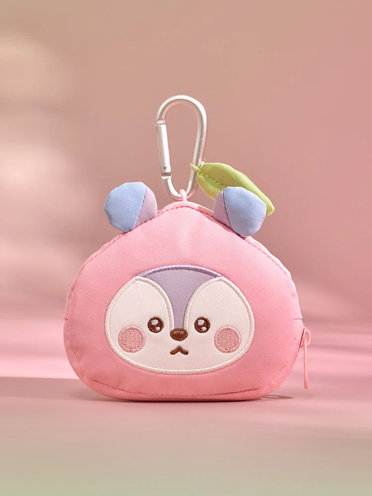 BT21 PEACH HOLIC FACE POUCH KEYRING BT21  DKshop