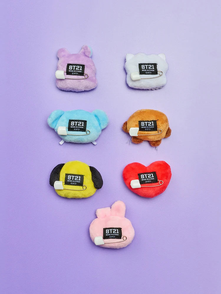 BT21 BOO-HOO FACE PLUSH BROOCH TODAY’S MOOD BT21  DKshop