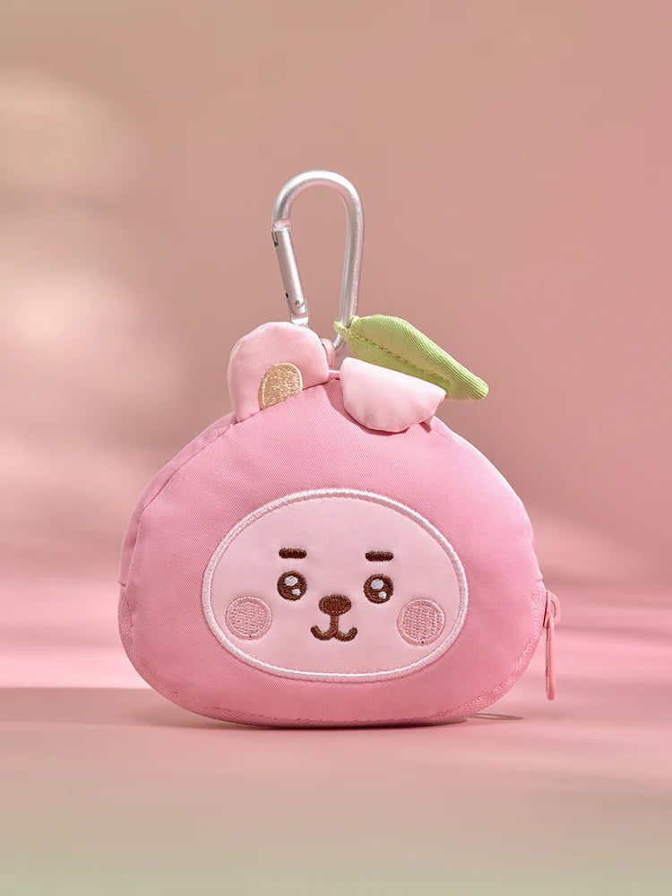 BT21 PEACH HOLIC FACE POUCH KEYRING BT21  DKshop