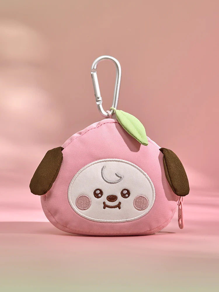 BT21 PEACH HOLIC FACE POUCH KEYRING BT21  DKshop