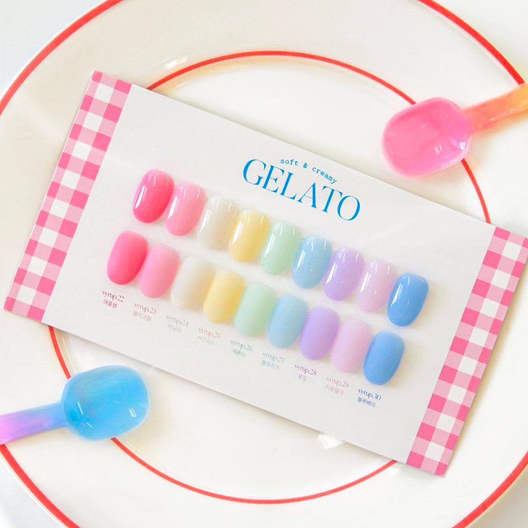 [YOGURT NAIL] Refreshing Pastel Syrup Gelato 9-Color Set (8ml x 9 Colors) SARACEN  DKshop