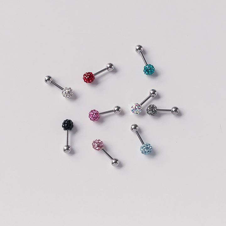ASMAMA Colorful Crystal Ball Stud Earring (TXT TAEHYUN WEAR) ASMAMA  DKshop