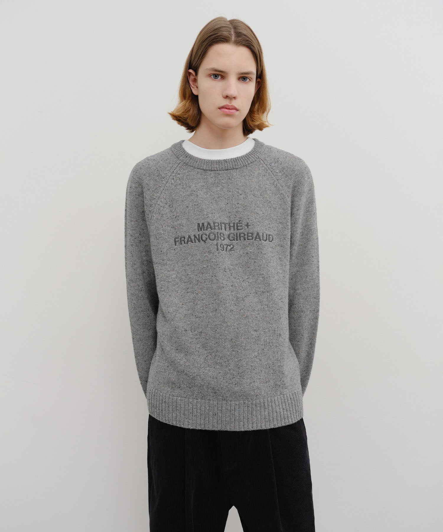 MARITHE FRANCOIS GIRBAUD LETTERING LOGO KNIT PULLOVER MARITHE FRANCOIS GIRBAUD  DKshop