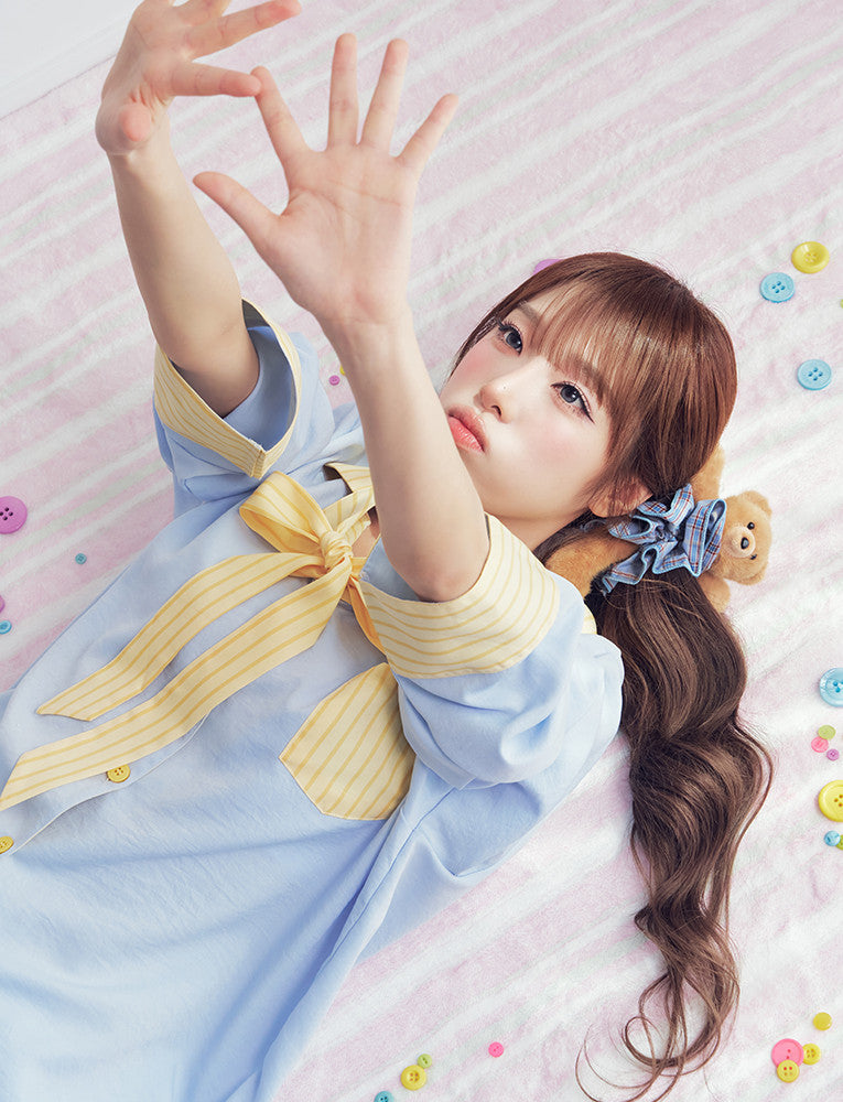 Judy N Ribbon Collar Darling Long Sleeve Pajama Set (CHOI YENA Wear) Judy N  DKshop
