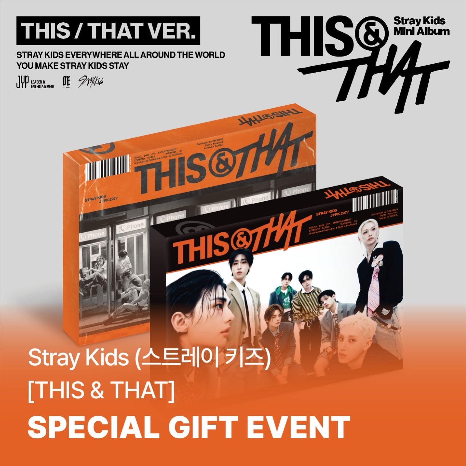 [POB Selectable] [PRE-ORDER] Stray Kids - 10th Mini Album THIS & THAT (PHOTOBOOK VER.) Stray Kids  DKshop
