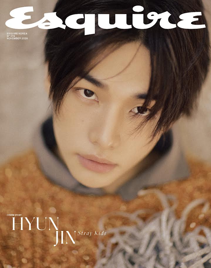 [PRE-ORDER] ESQUIRE KOREA MAGAZINE 2026.11 (COVER : Stray Kids HYUNJIN) Hearts2Hearts  DKshop
