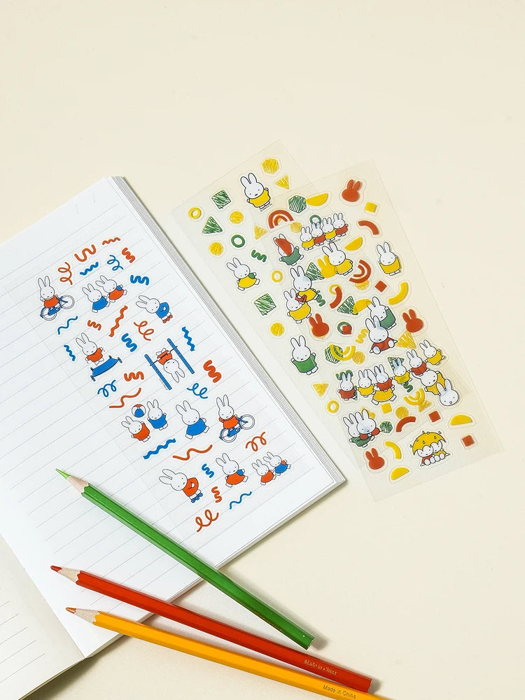 DAISO Miffy Clear Shape Stickers (3 Sheets) DAISO  DKshop