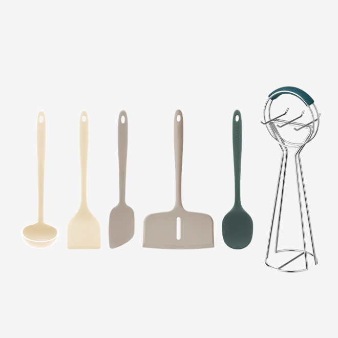 [DKinNY] Sillymann Harmony 5pcs kitchen utensil set with utensil holder Sillymann  DKshop