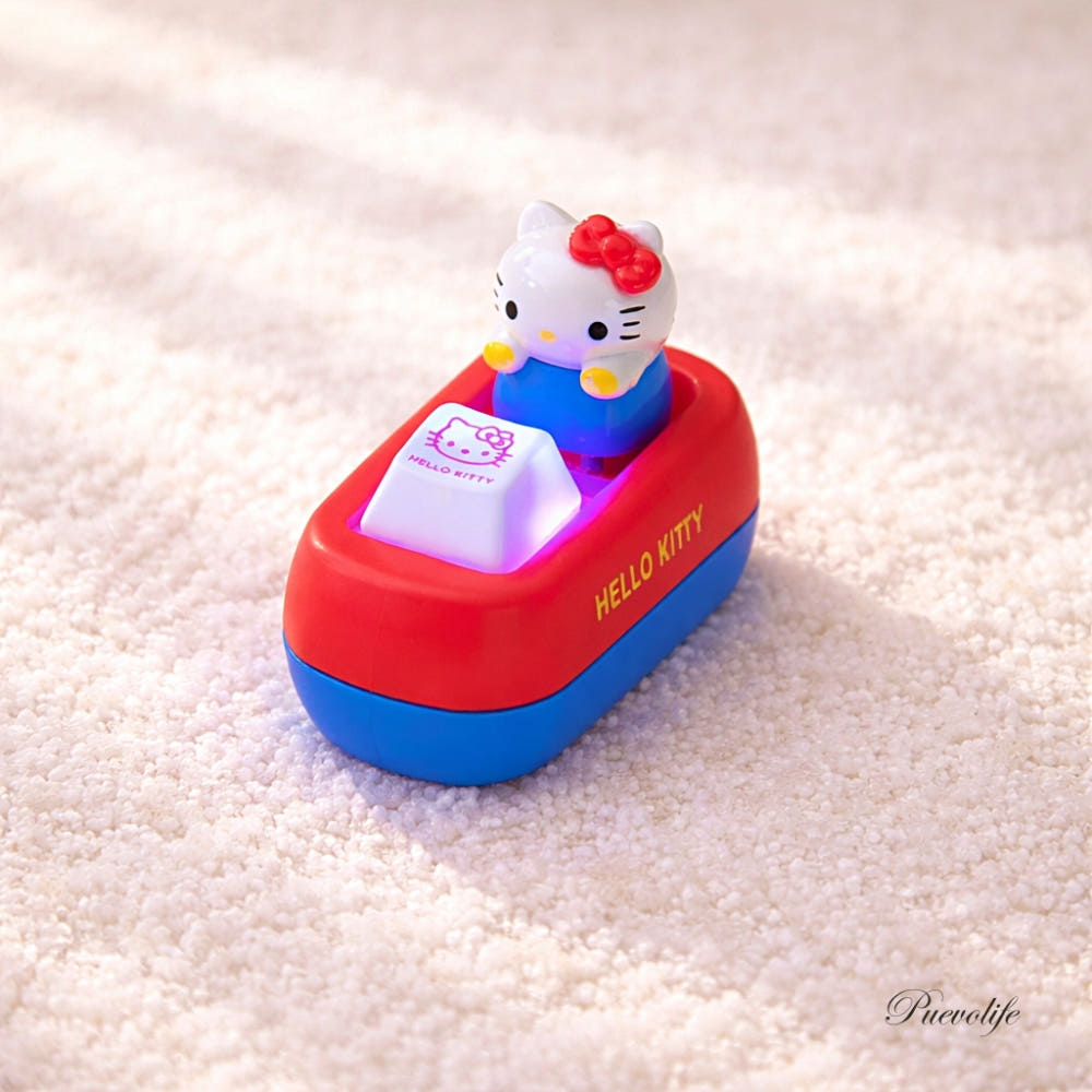 SANRIO CHARACTERS Hello Kitty LED Key Cap Key Ring Sanrio  DKshop