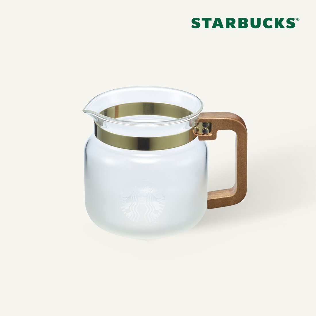 Starbucks - Wood Handle Glass Server 680ml